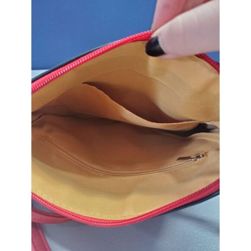 DS Bag Crossbody Bags‎ Womens Red Dual Tassel Vegan Shoulder Adjustable Strap - Picture 12 of 12